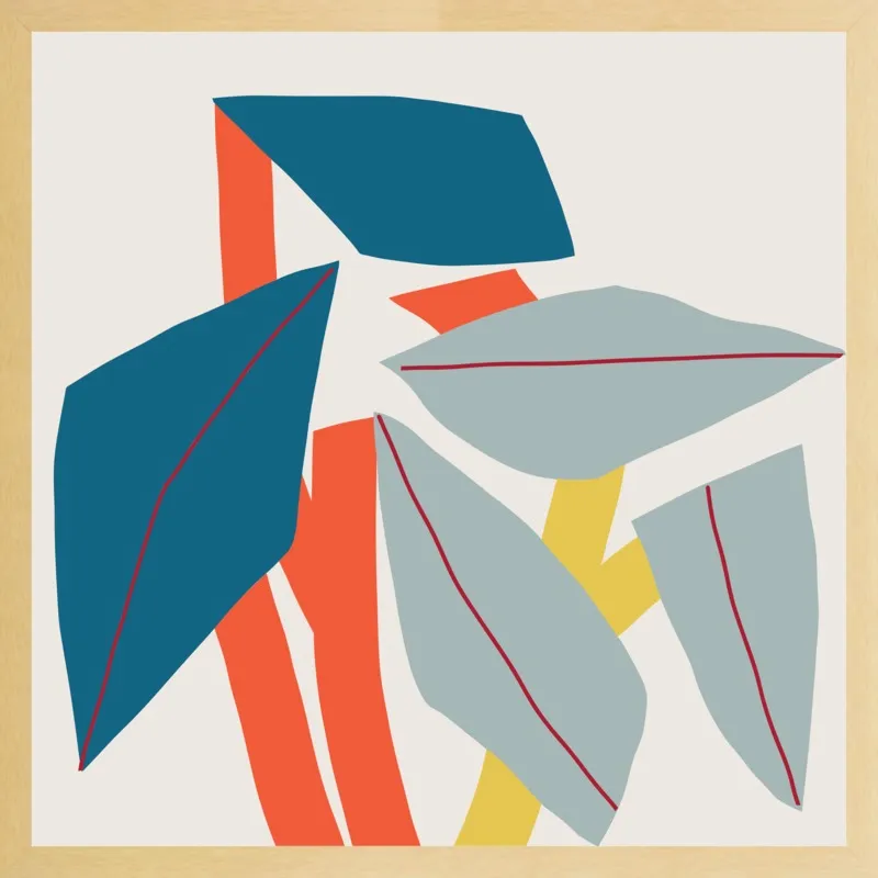 Colourful leaves by Jessica Nielsen for Artfully Walls