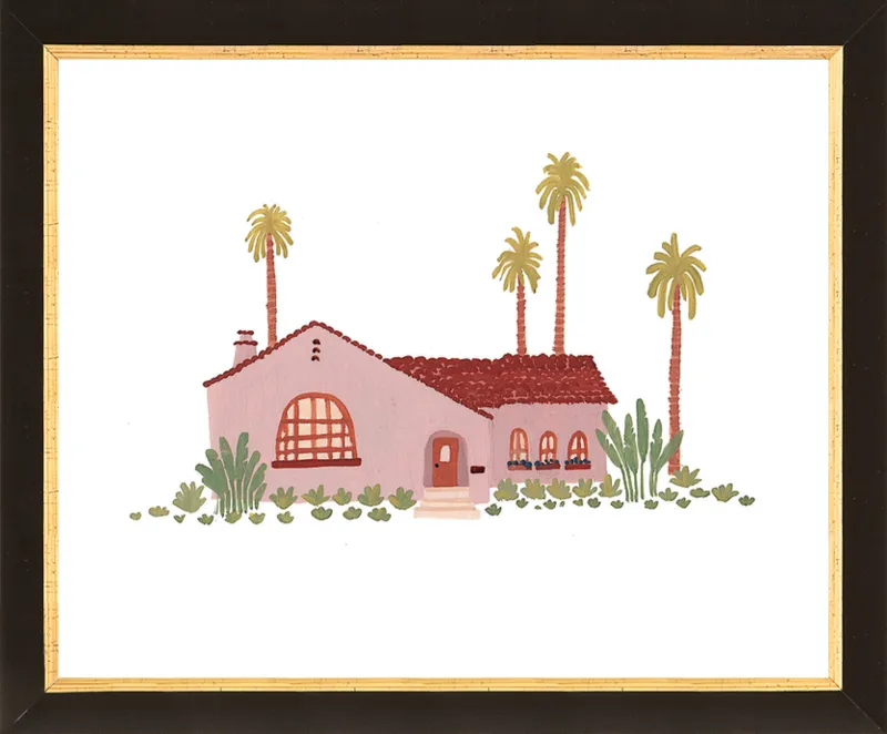 Pink Bungalow by Taylor Ann for Artfully Walls