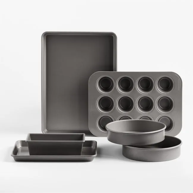 Crate & Barrel Pro 6-Piece Silicone Nonstick Bakeware Set, Made by USA Pan