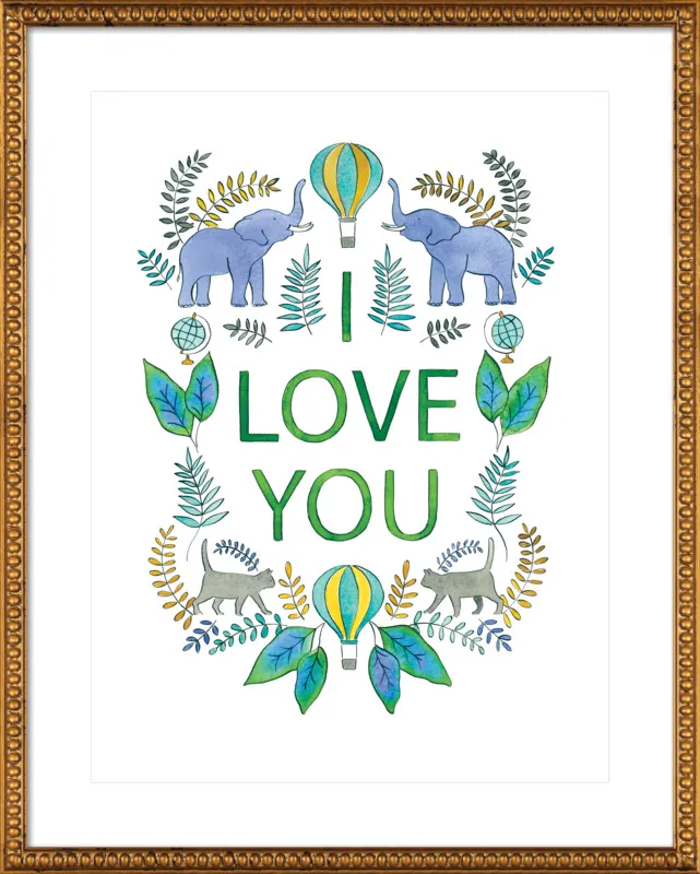 I Love You by Rachel Rogers for Artfully Walls