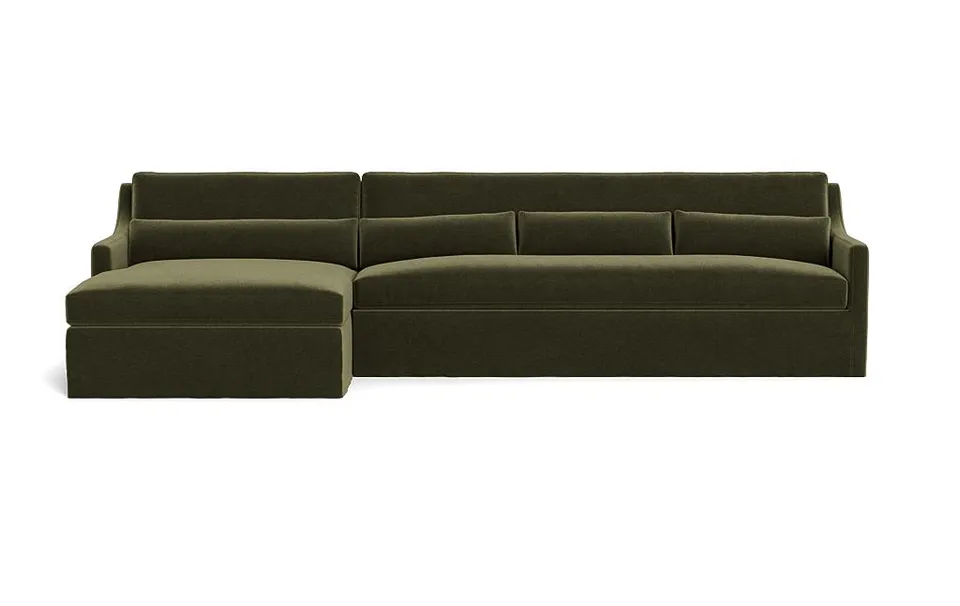 Ella Slipcovered 4-Seat Left Chaise Sectional