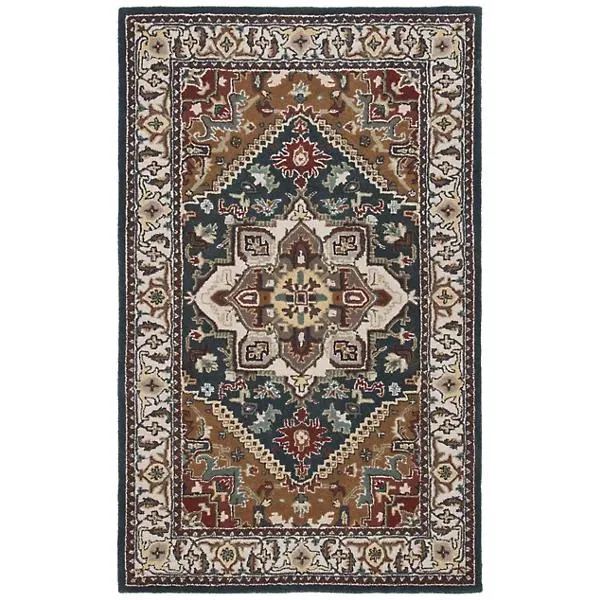 Heritage Row Heriz Medallion Area Rug