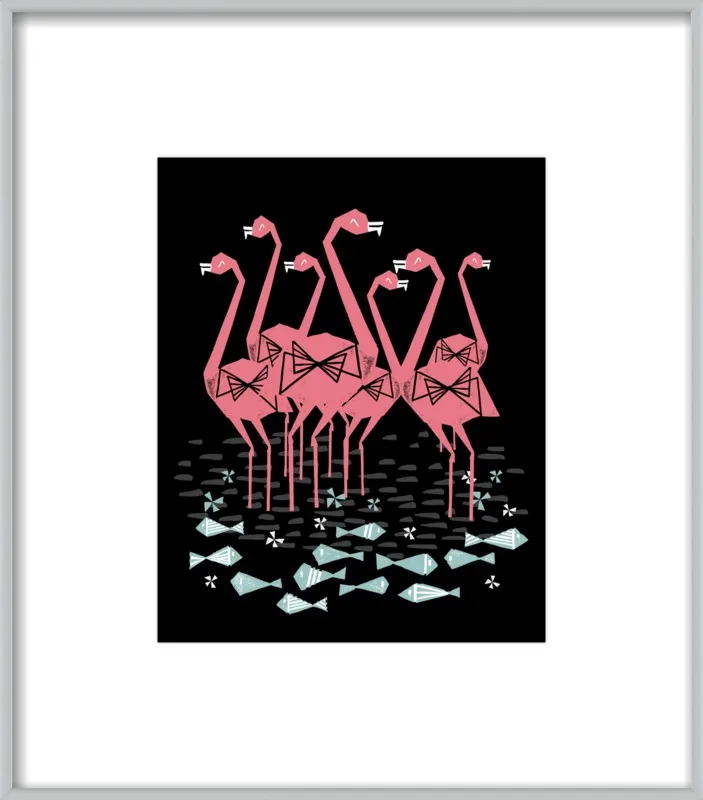 Flamingos by Andrea Lauren for Artfully Walls