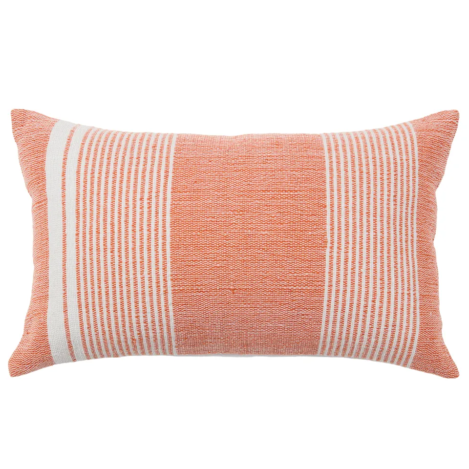 Design (US) Orange Gray 13"X21" Pillow