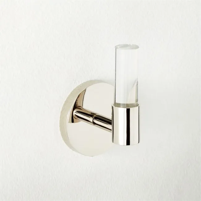 Flynn Crystal Polished Nickel Hook