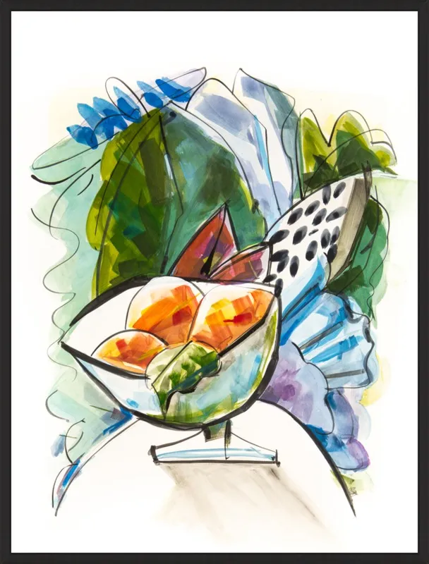 Still life with oranges by Becky Aubry for Artfully Walls