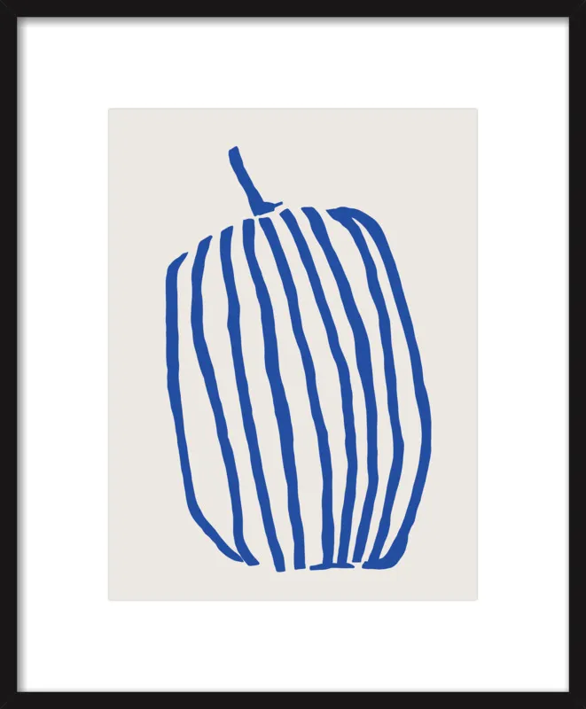 Striped pumpkin by Jessica Nielsen for Artfully Walls