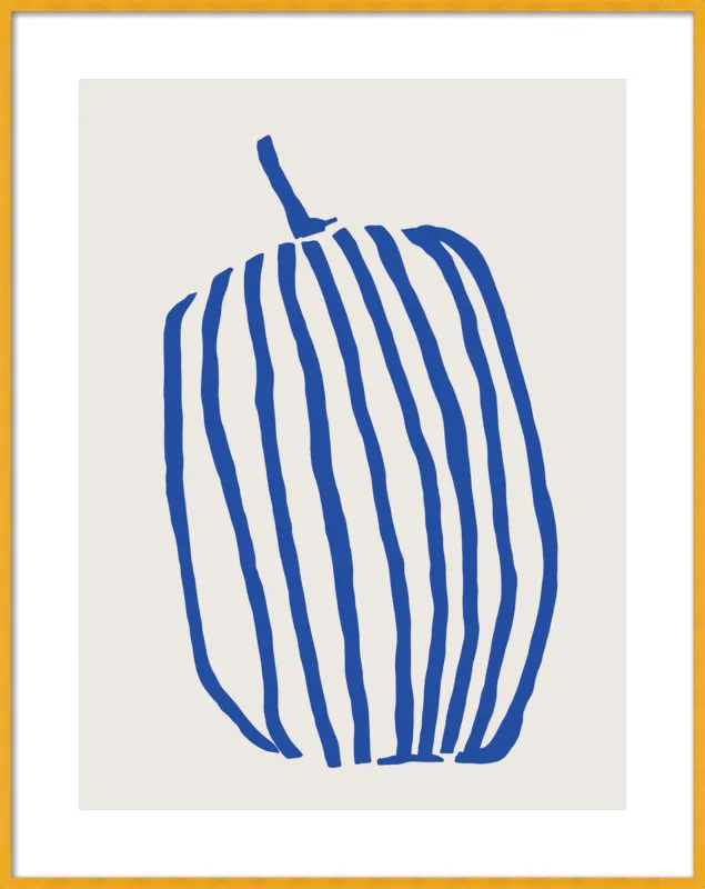 Striped pumpkin by Jessica Nielsen for Artfully Walls