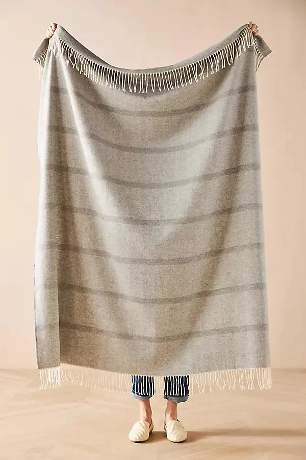 Montauk Stripe Herringbone Throw Blanket