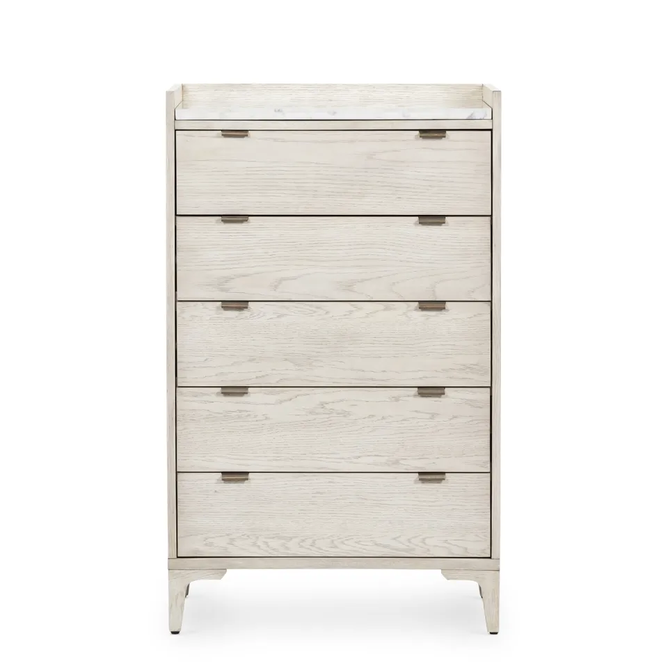Viggo Tall Dresser - Vintage White Oak