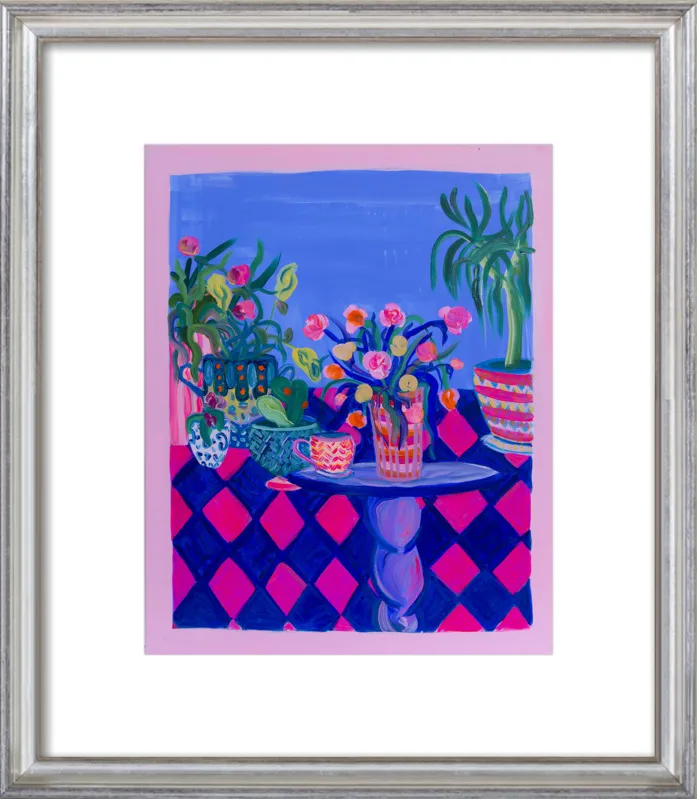 Pots and Plants painting by Davina Shefet for Artfully Walls