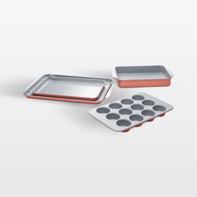 Caraway ® Perracotta Non-Toxic Ceramic Nonstick 6-Piece Half Bakeware Set