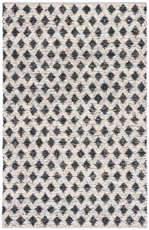 Safavieh Couture Natura Collection Flat Weave Area Rug, Beige / Black, 8' x 10'