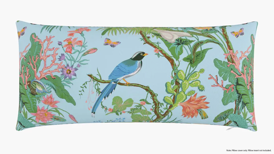 Throw Pillow Cover 14" x 30", Sky Cinque Terra, 14" x 30"