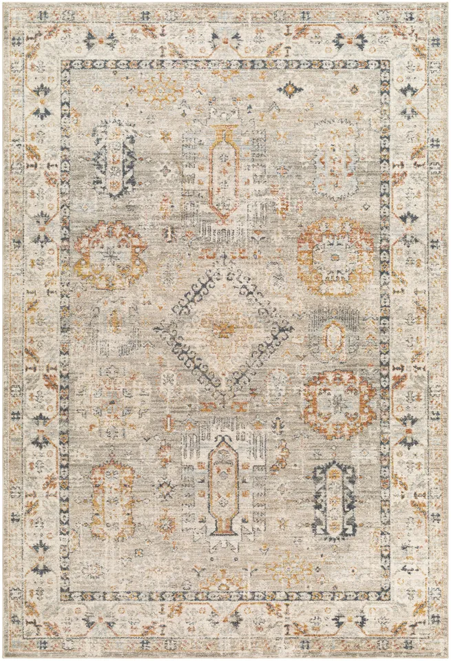 Beckham Beige Indoor 2' x 2'11" Machine Woven Rug