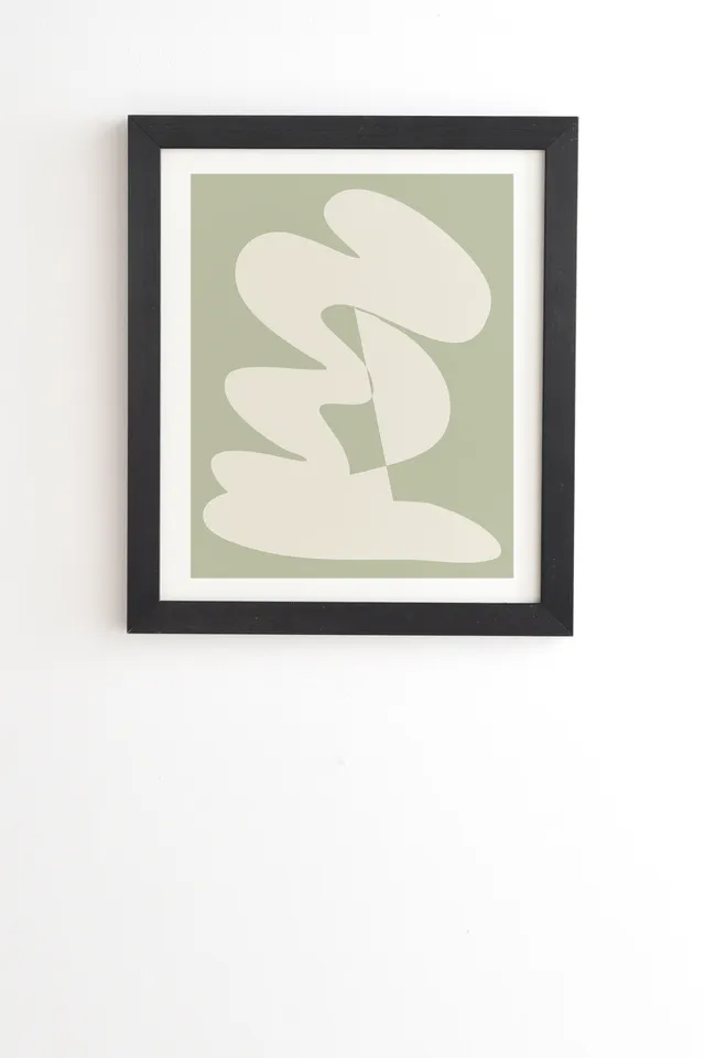 Minimalist Modern Abstract Exp by June Journal - Framed Wall Art Basic Black 20" x 20"