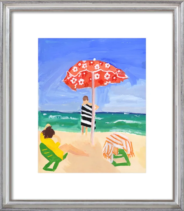 Italian Beach Umbrella by Jackie Mancuso for Artfully Walls