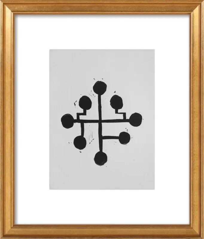 Geometric Midcentury Atomic Print by Stacy Rajab for Artfully Walls