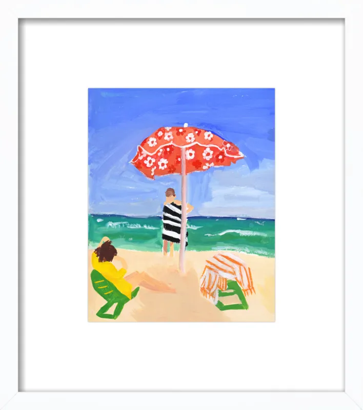 Italian Beach Umbrella by Jackie Mancuso for Artfully Walls
