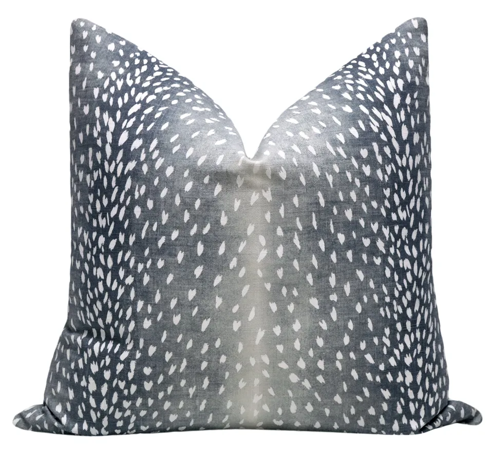 ANTELOPE LINEN PRINT // NAVY BLUE - 14" X 24"