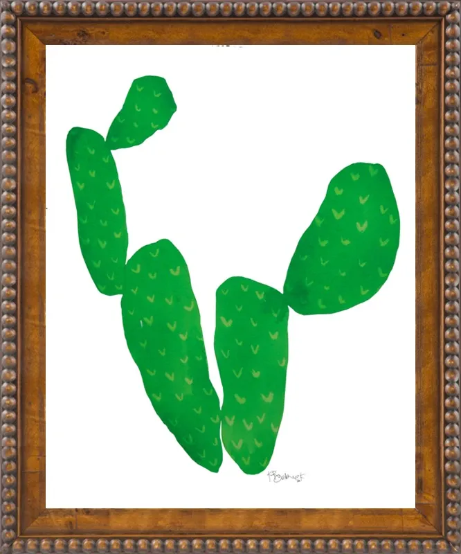 Green Cacti by Kate Roebuck for Artfully Walls