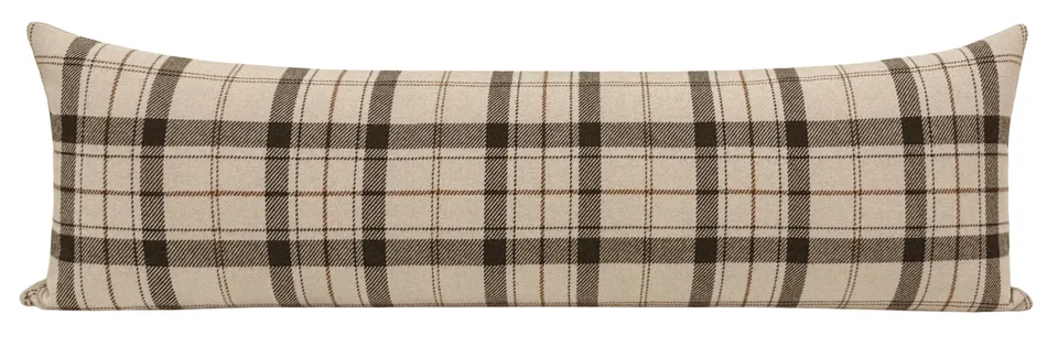 THE XL LUMBAR :: BERKSHIRE PLAID // SABLE - 14" X 48"