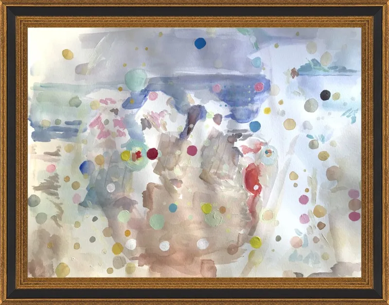 Beach scene (from memory)  by Hannah Dean for Artfully Walls