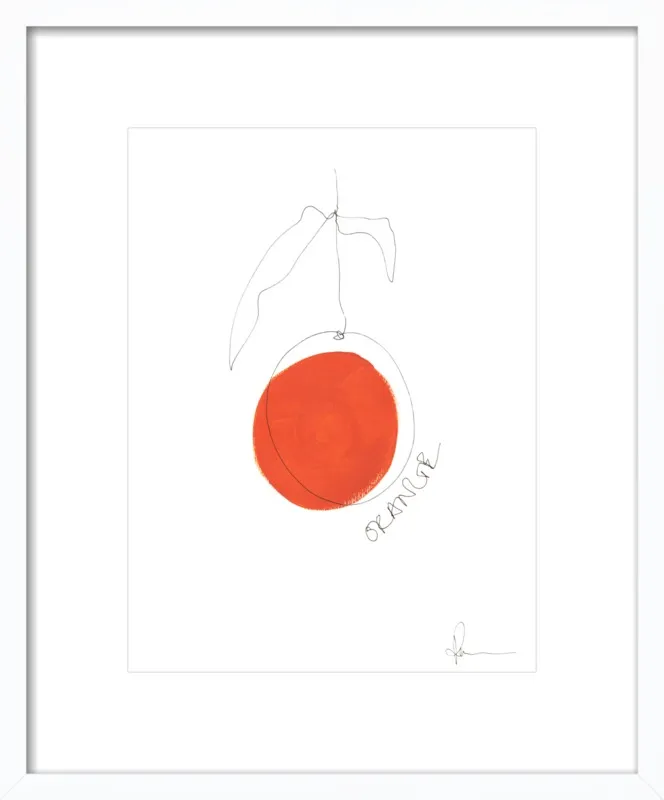 Orange by Polly Mann for Artfully Walls