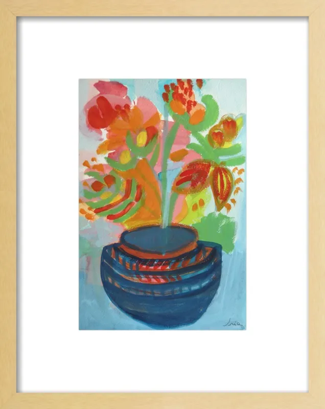 Red Flowers by Iria Fernandez Alvarez for Artfully Walls
