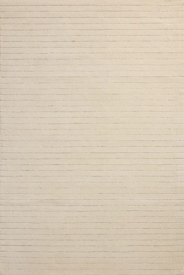 Chris Loves Julia x Loloi Henry Ivory / Dove 18" x 18" Sample