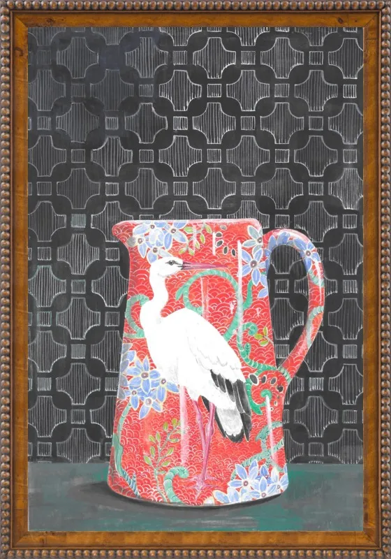 Red Vase by Miri Eshet for Artfully Walls
