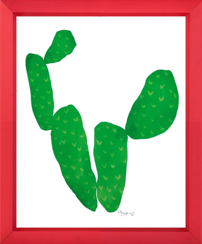 Green Cacti by Kate Roebuck for Artfully Walls