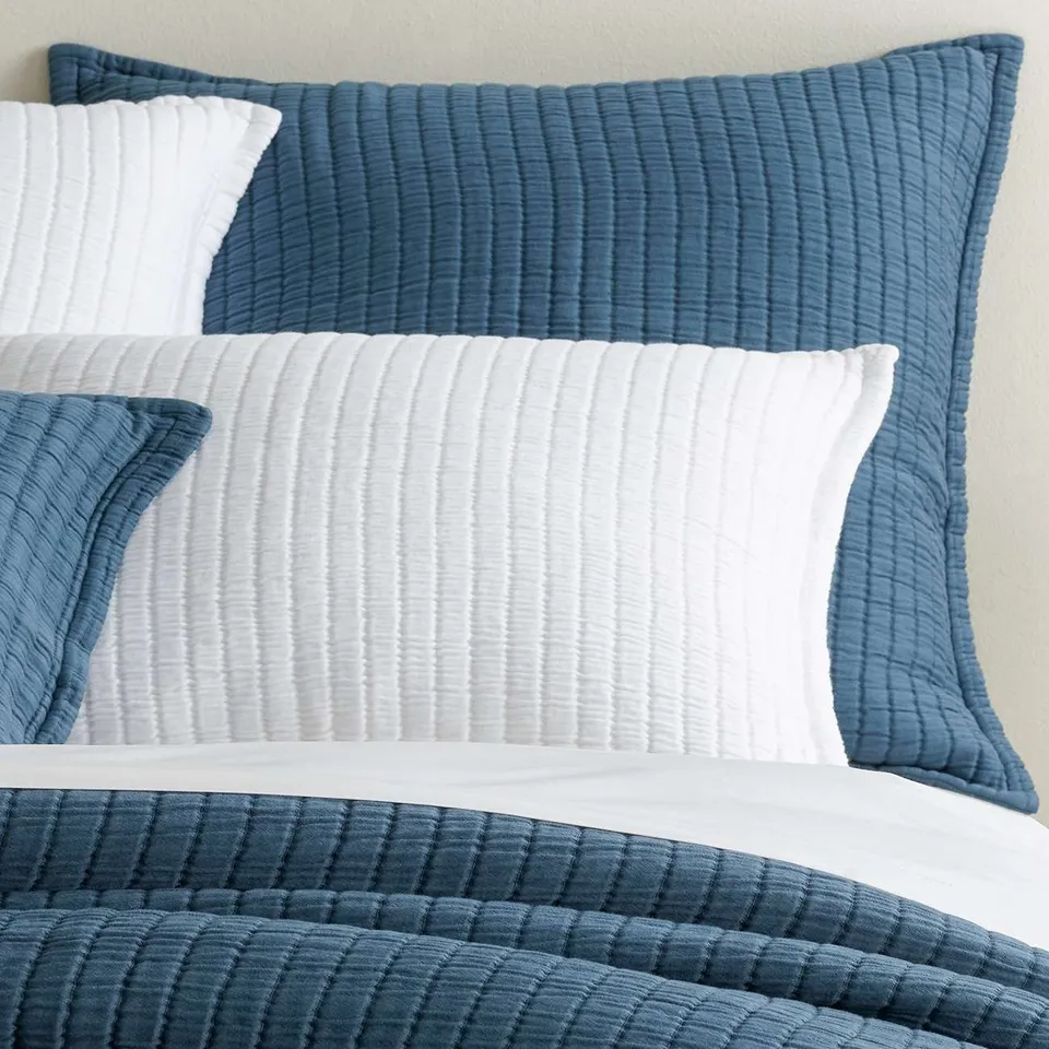 Boyfriend Aegean matelasse sham
