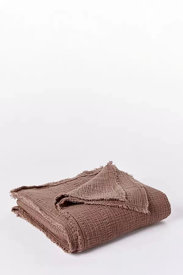 Topanga Organic Matelasse Throw Blanket