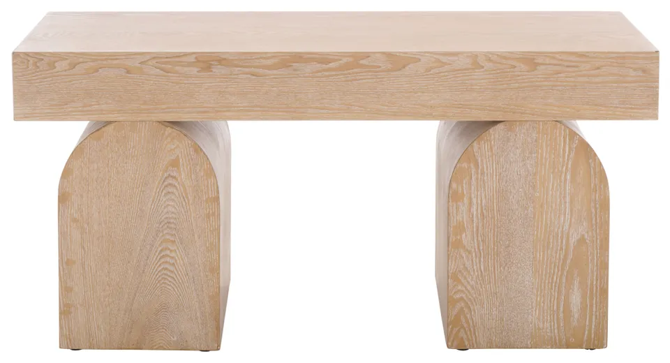 Hanra Bench - Bleached White