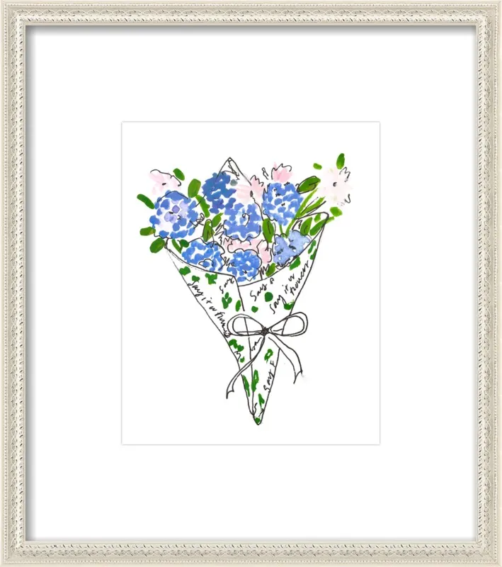 Bodega Flowers in Blue by Larsen McDowell for Artfully Walls
