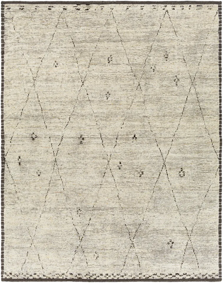 Khyber Beige Indoor 2'6" x 8' Handmade Rug