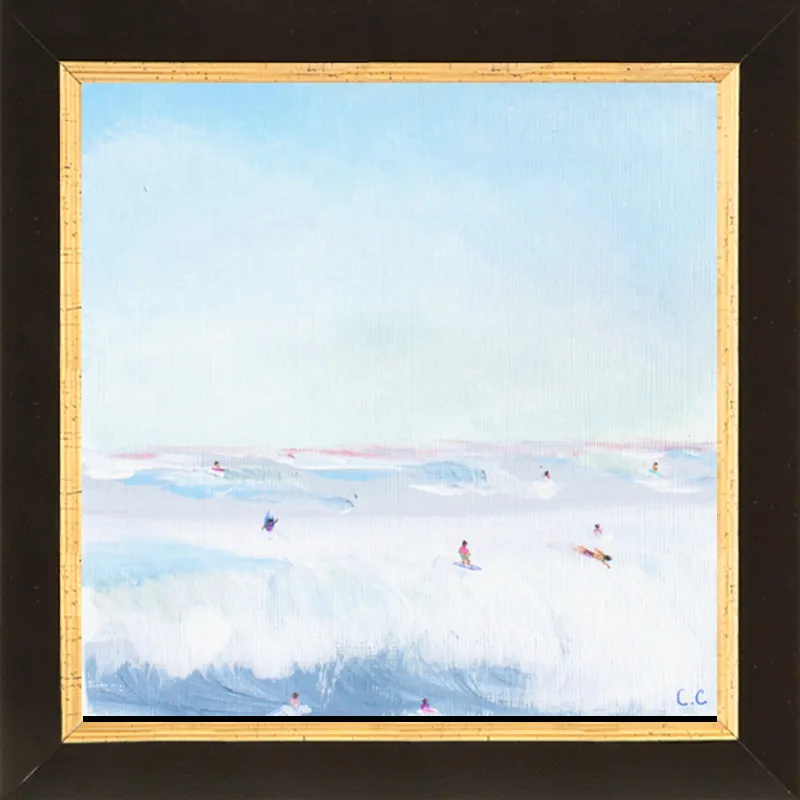 Soft Blue Surf  by Caroline Chriss  for Artfully Walls