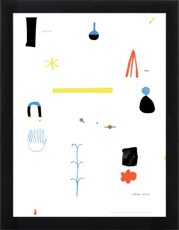 Working hard by playing around  by Agata Królak for Artfully Walls