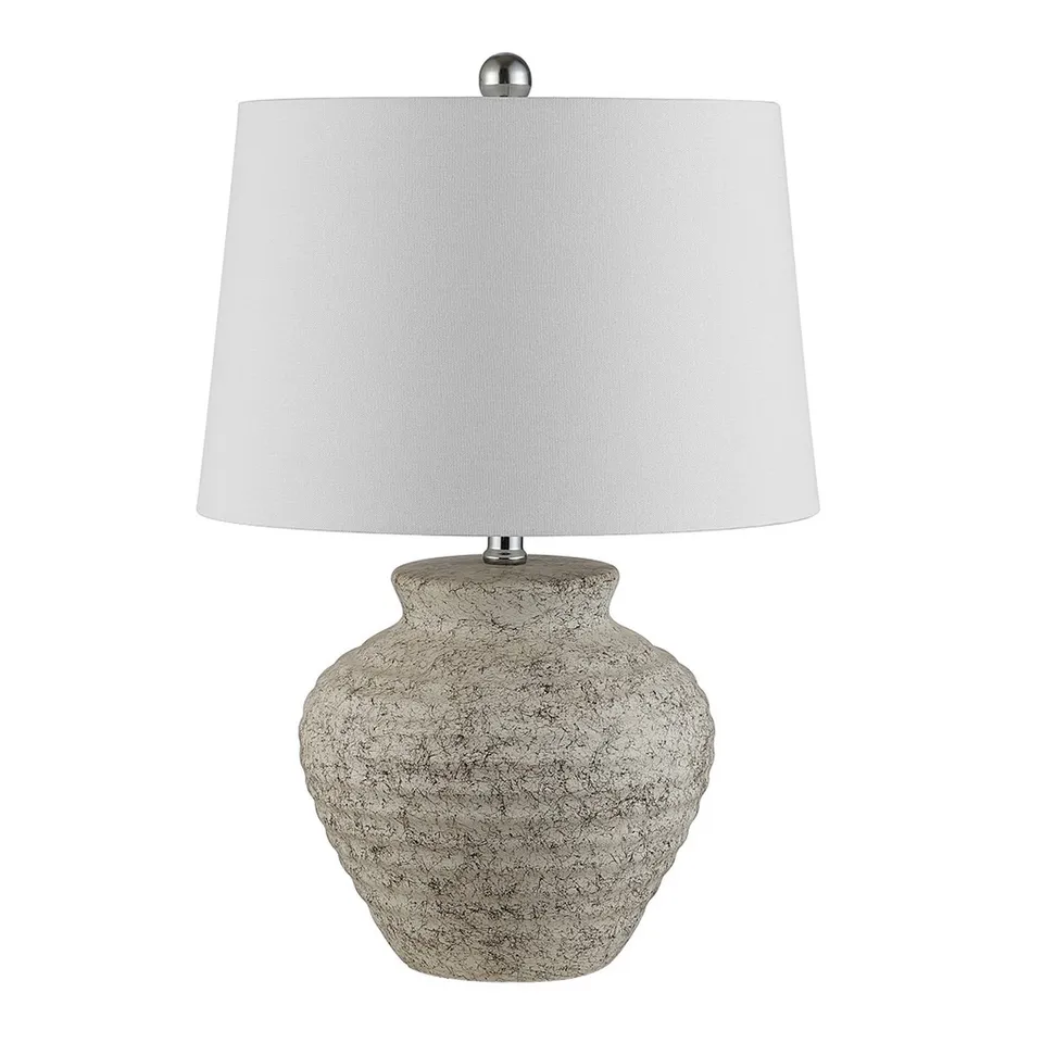Ledger 22.5" Table Lamp - Light Gray
