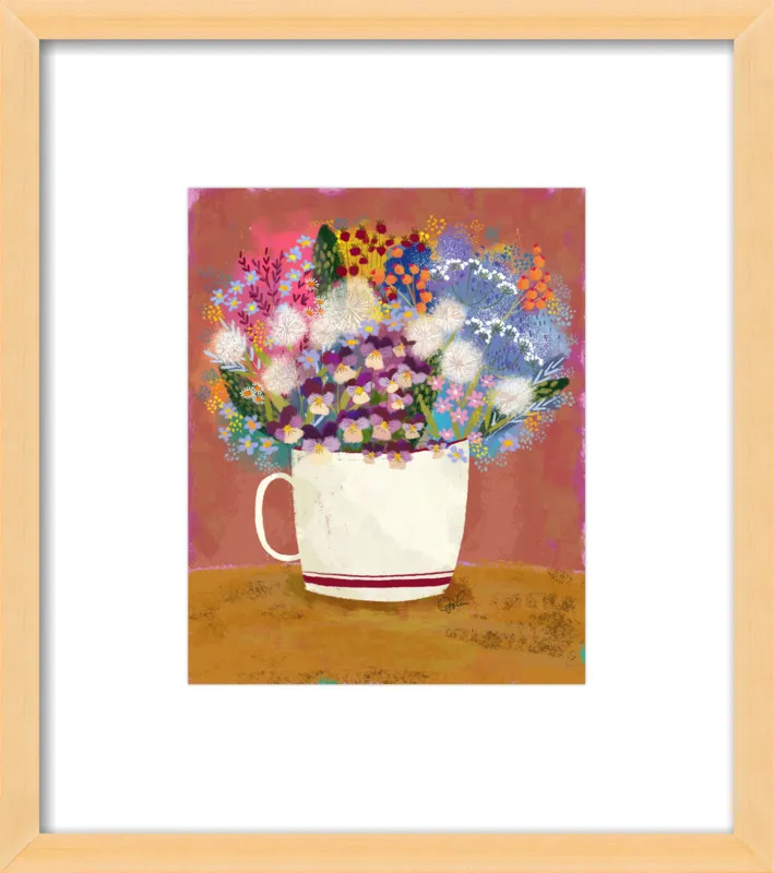 Violas in Russet by Joy Laforme for Artfully Walls