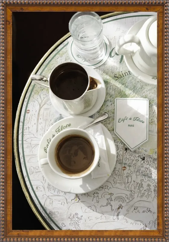 Chocolat chaud au Café de Flore by Lauren & Annael Tolila for Artfully Walls