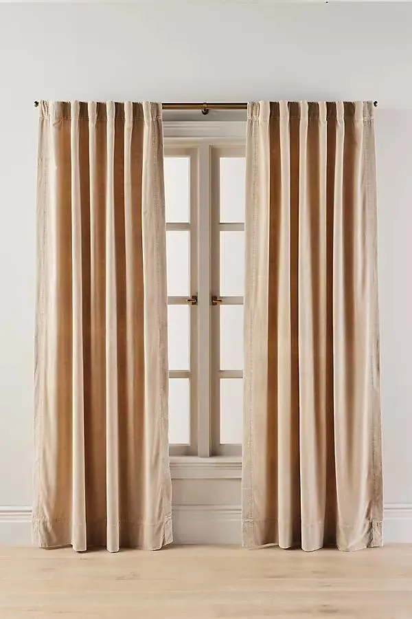 Trova Washed Velvet Curtain