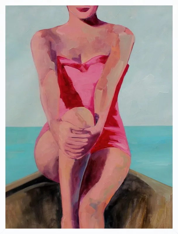 Woman in a Boat by T. S. Harris for Artfully Walls