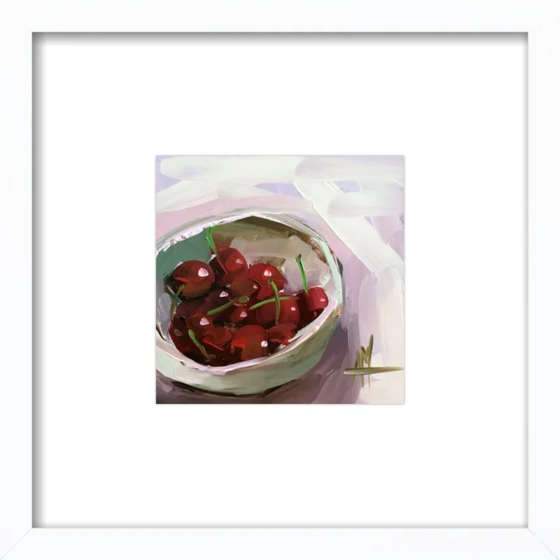 bowl of cherries no. 7 by Angela Moulton for Artfully Walls