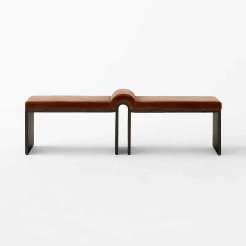 Arc 67.5" Bench Luca Russet