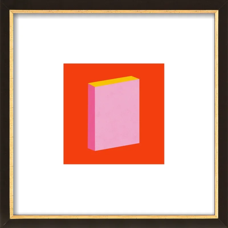 Color Books 3, Scarlet, Pink & Gold by Jessica Poundstone for Artfully Walls