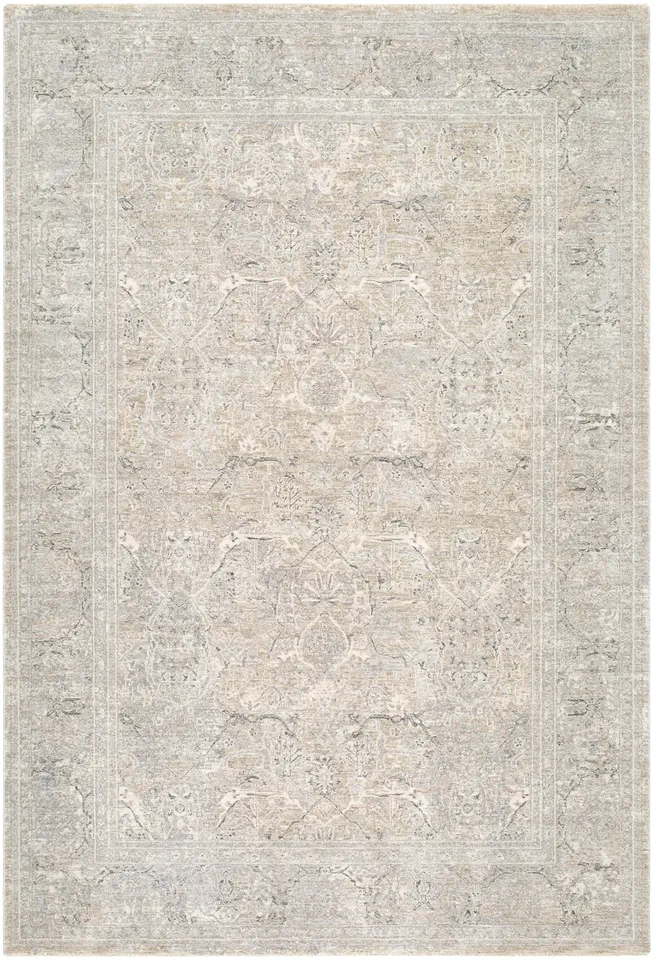 Poetry Gray Indoor 2'7" x 10' Machine Woven Rug