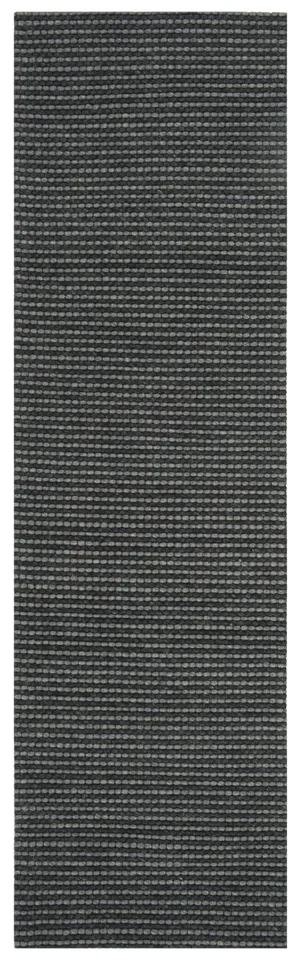 Arlo Home Hand Woven Area Rug, NAT801D, Grey/Black,  2' 3" X 8'