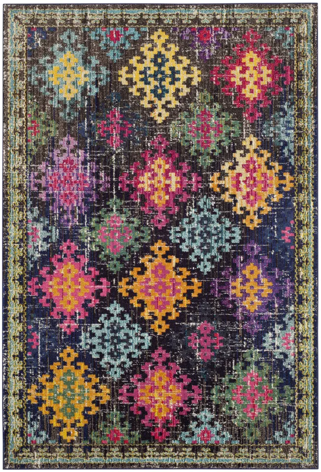 Arlo Home Woven Area Rug, MNC244F, Multi,  6' 7" X 9' 2"